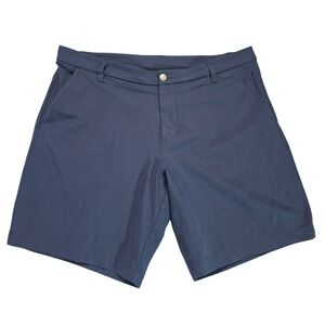 Lululemon Commission Short 9 Navy Blue Mens Size 36 Golf Classic Technical